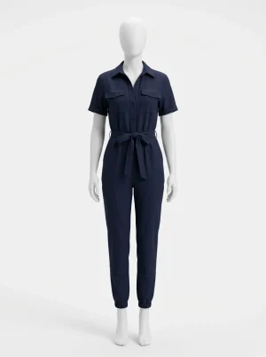 Combinaison pantalon cargo poches utilitaires femme urbaine - Vue 1 - Combinaison pantalon