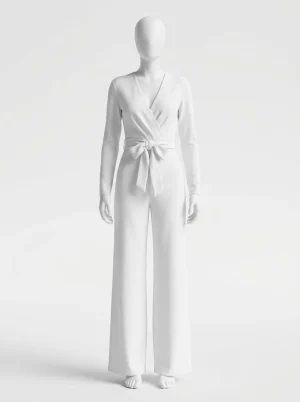 Combinaison pantalon cérémonie hiver femme élégante manches longues - Vue 1 - Combinaison pantalon