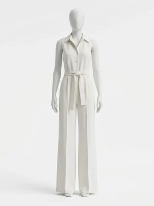 Combinaison pantalon col chemise femme élégante professionnelle - Vue 1 - Combinaison pantalon