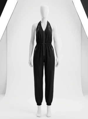 Combinaison pantalon coton jogging femme ajustable décontractée - Vue 1 - Combinaison pantalon