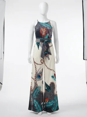 Combinaison pantalon coton mélangé ample femme style atypique - Vue 1 - Combinaison pantalon