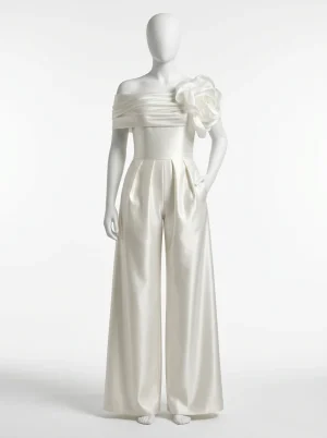 Combinaison pantalon grande taille femme cérémonie détail floral - Vue 1 - Combinaison pantalon