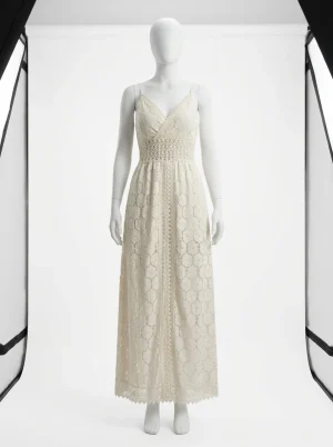 Combinaison pantalon jupe asymétrique dentelle femme décontractée - Vue 1 - Combinaison pantalon