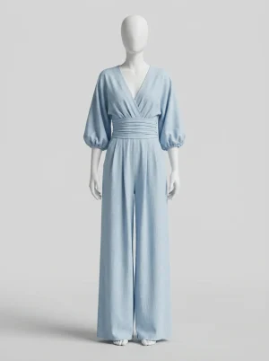 Combinaison pantalon manches kimono femme style décontracté chic - Vue 1 - Combinaison pantalon