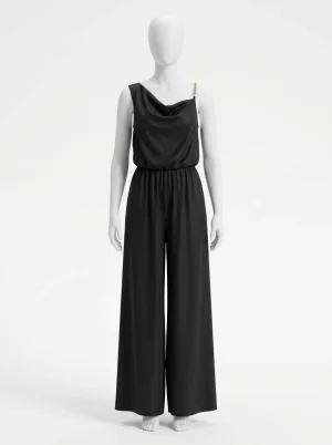 Combinaison pantalon mariage civil femme jambe large raffinée - Vue 1 - Combinaison pantalon