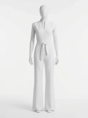 Combinaison pantalon sans manches évasée style minimaliste - Vue 1 - Combinaison pantalon