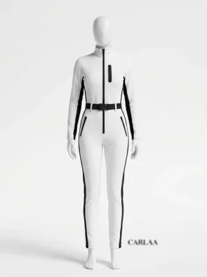 Combinaison pantalon sport ski femme chic silhouette ajustée - Vue 1 - Combinaison pantalon